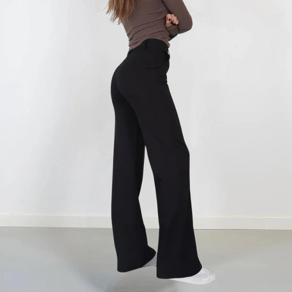 Eliana | Pantalon tendance à jambes larges – mode