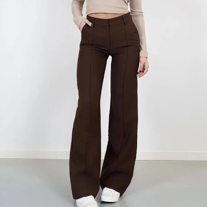 Eliana | Pantalon tendance à jambes larges – mode
