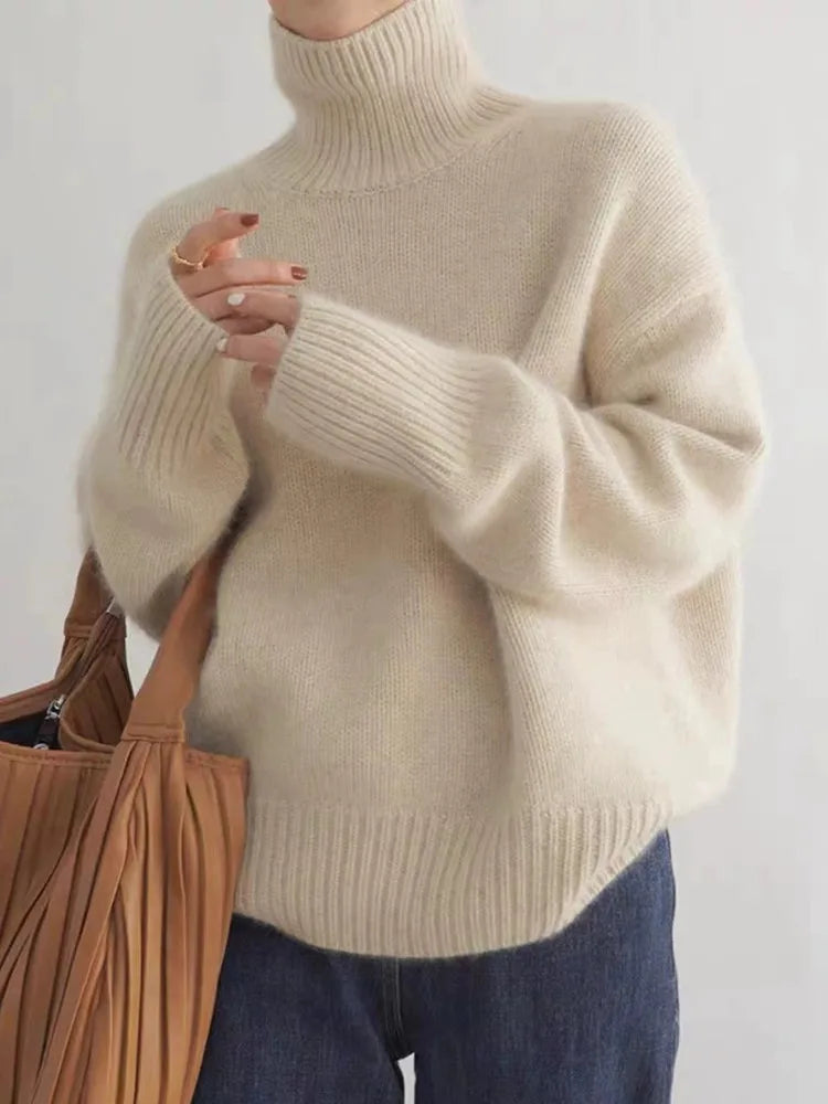 Claire | Pull Col Roulé Élégant pour Femmes