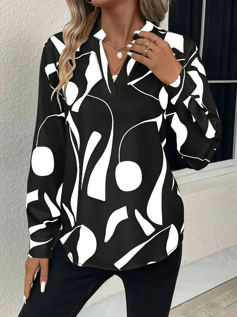 Elodie | Chemisier imprimé unique