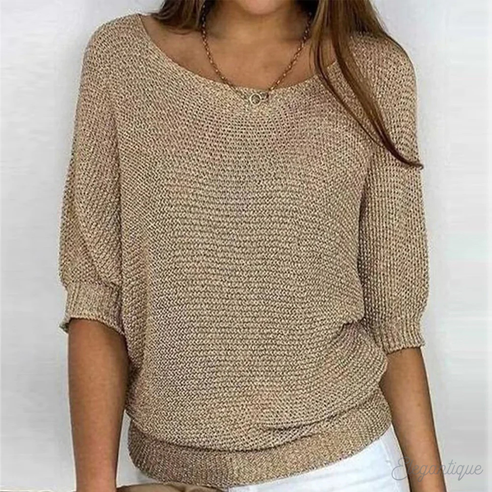 Ellie | Pull confortable à col rond pour femmes