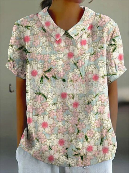 Diane | Blouse élégante à motif floral pour femmes
