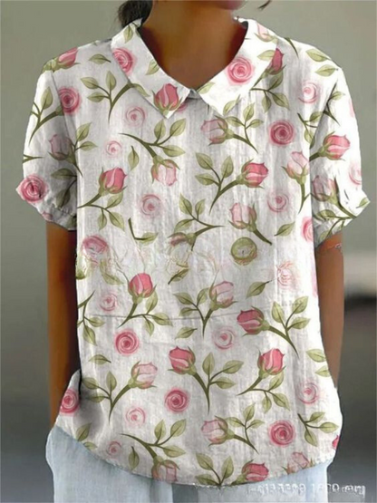Diane | Blouse élégante à motif floral pour femmes