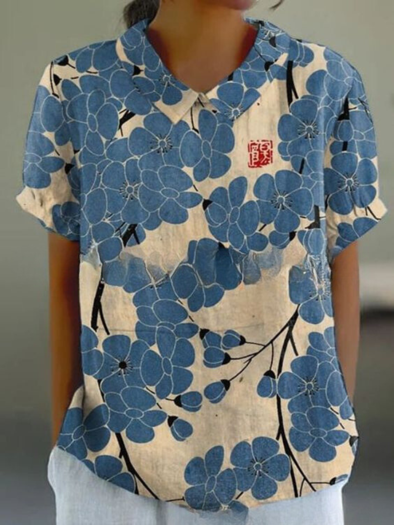 Diane | Blouse élégante à motif floral pour femmes