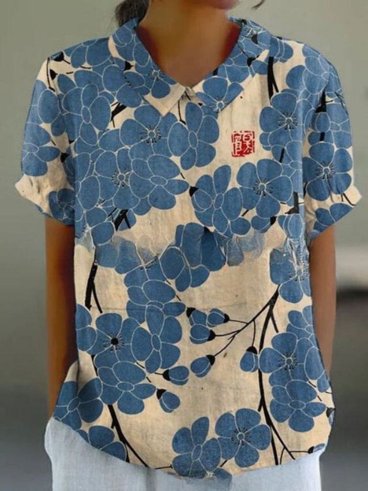 Diane | Blouse élégante à motif floral pour femmes