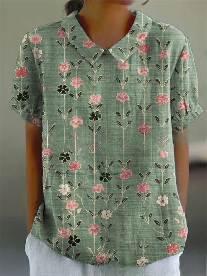 Diane | Blouse élégante à motif floral pour femmes