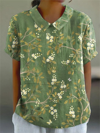Diane | Blouse élégante à motif floral pour femmes