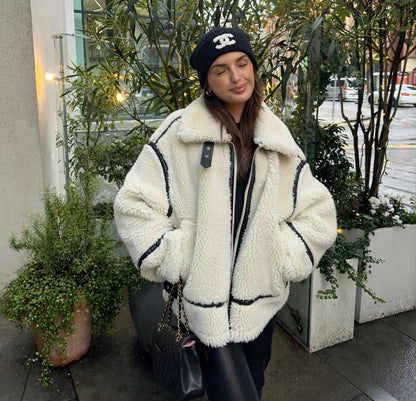 Emmanuelle | Veste en tissu Teddy