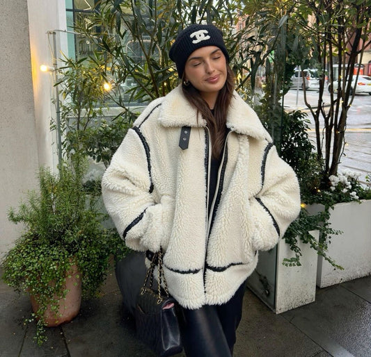 Emmanuelle | Veste en tissu Teddy