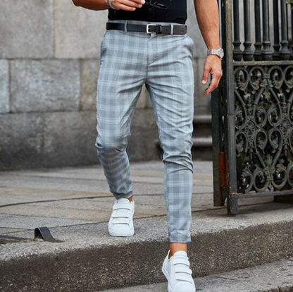 Jelmer | Pantalon à carreaux pour homme