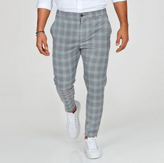 Jelmer | Pantalon à carreaux pour homme