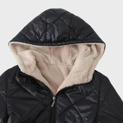 Noelle | Manteau long en duvet avec doublure pour femmes