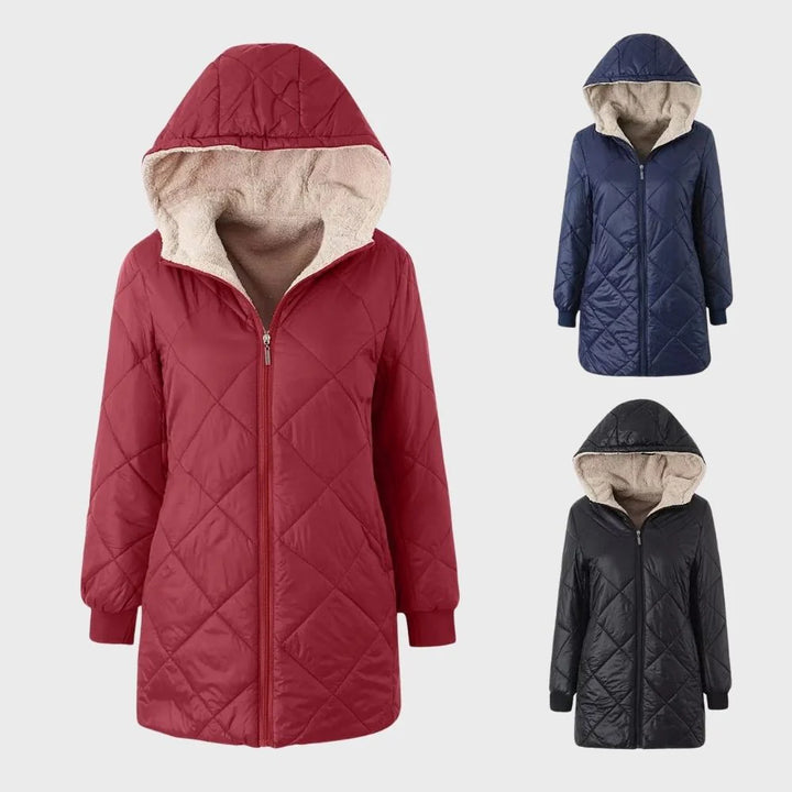 Noelle | Manteau long en duvet avec doublure pour femmes