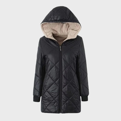 Noelle | Manteau long en duvet avec doublure pour femmes