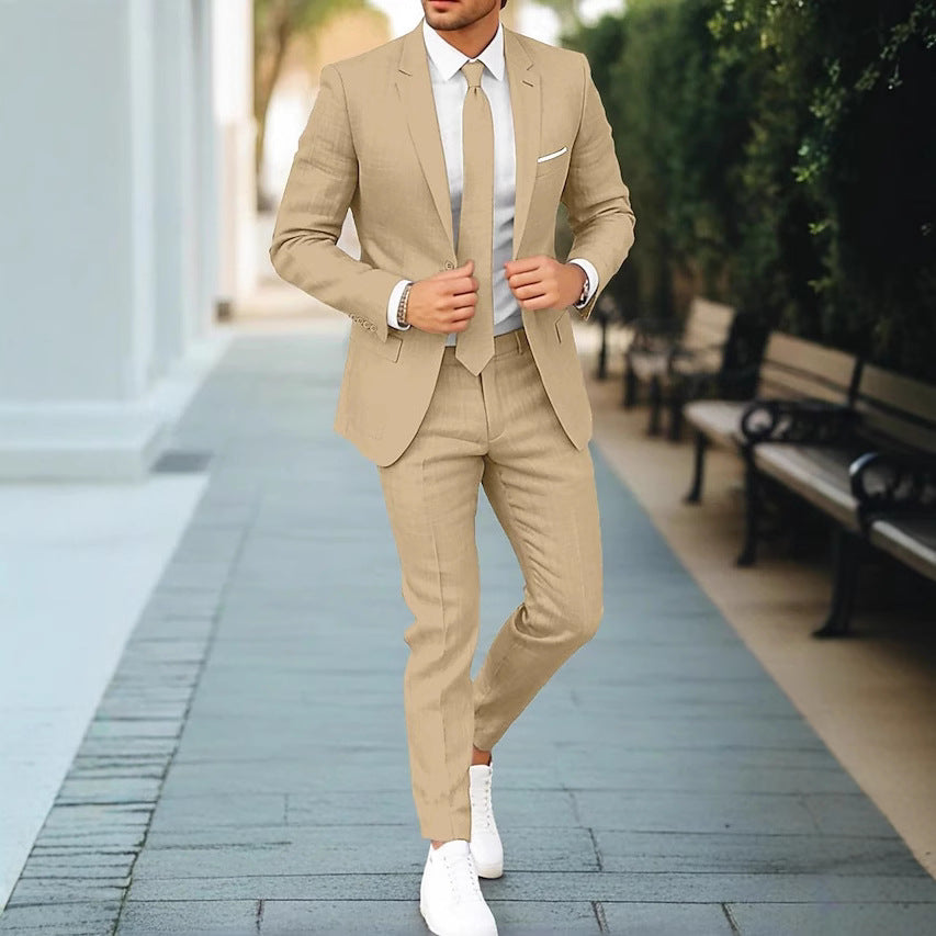 Maël | Costume en lin pour homme