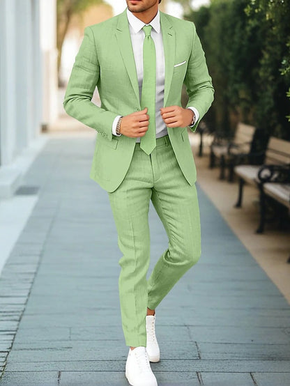 Maël | Costume en lin pour homme
