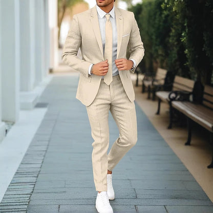 Maël | Costume en lin pour homme