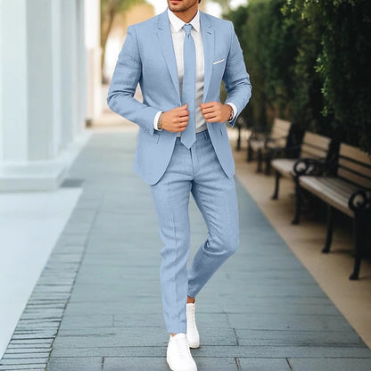 Maël | Costume en lin pour homme