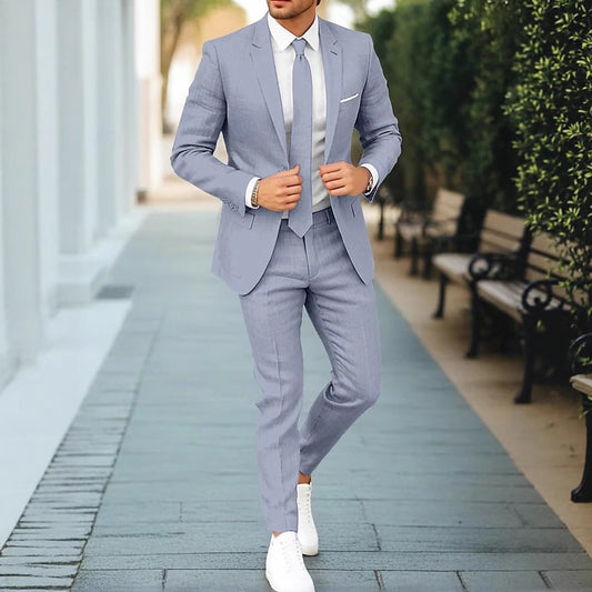 Maël | Costume en lin pour homme