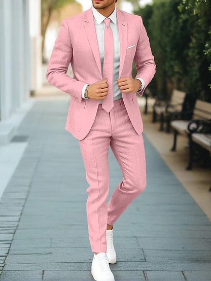 Maël | Costume en lin pour homme