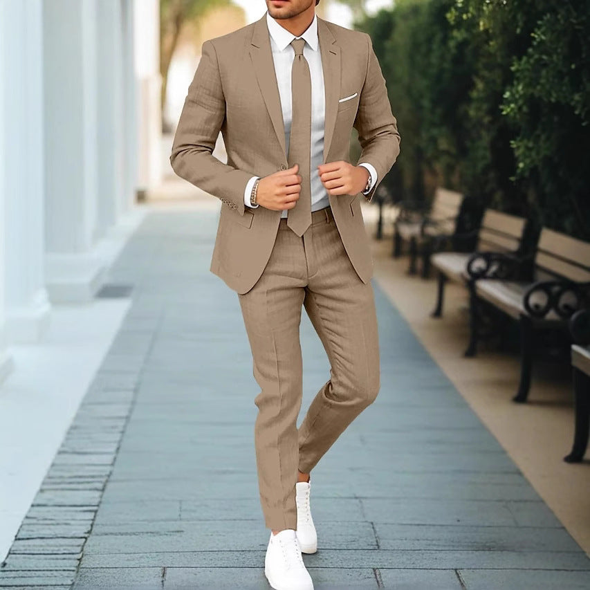 Maël | Costume en lin pour homme