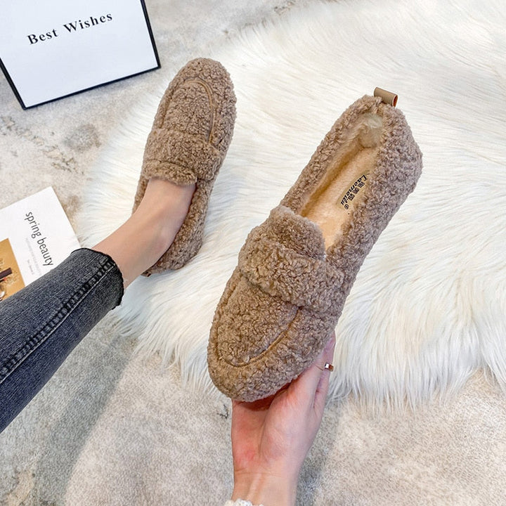 Elize | Mocassins en peluche pour femmes