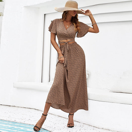Chloé | Ensemble imprimé léopard à deux pièces