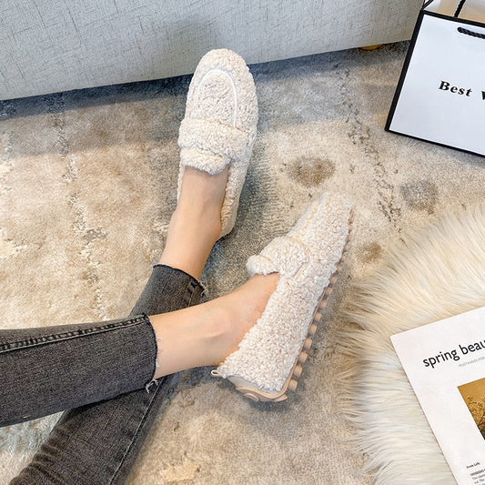 Elize | Mocassins en peluche pour femmes