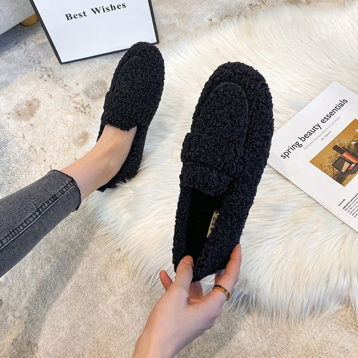 Elize | Mocassins en peluche pour femmes