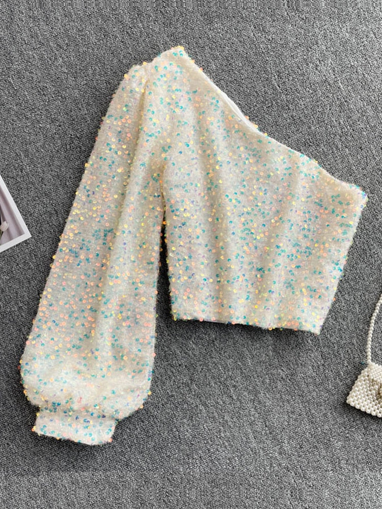 Solei | Top élégant avec paillettes