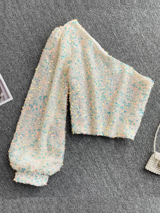 Solei | Top élégant avec paillettes