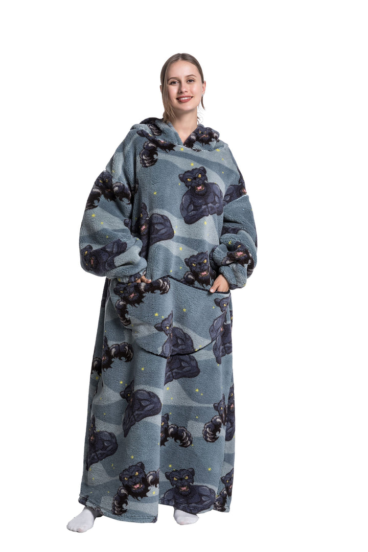 Sylvain | Couverture polaire à capuche