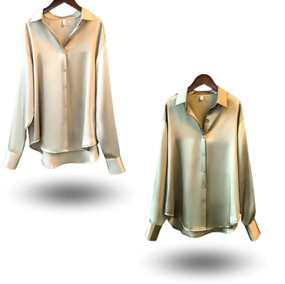 Isabelle | Chemise en satin pour femme