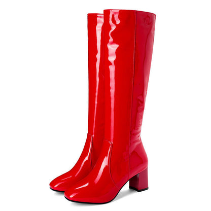 Maxime | Bottes élégantes en cuir verni