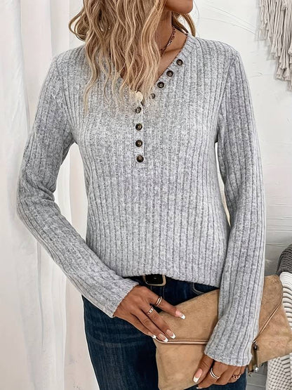 Brigitte | Top femme côtelé
