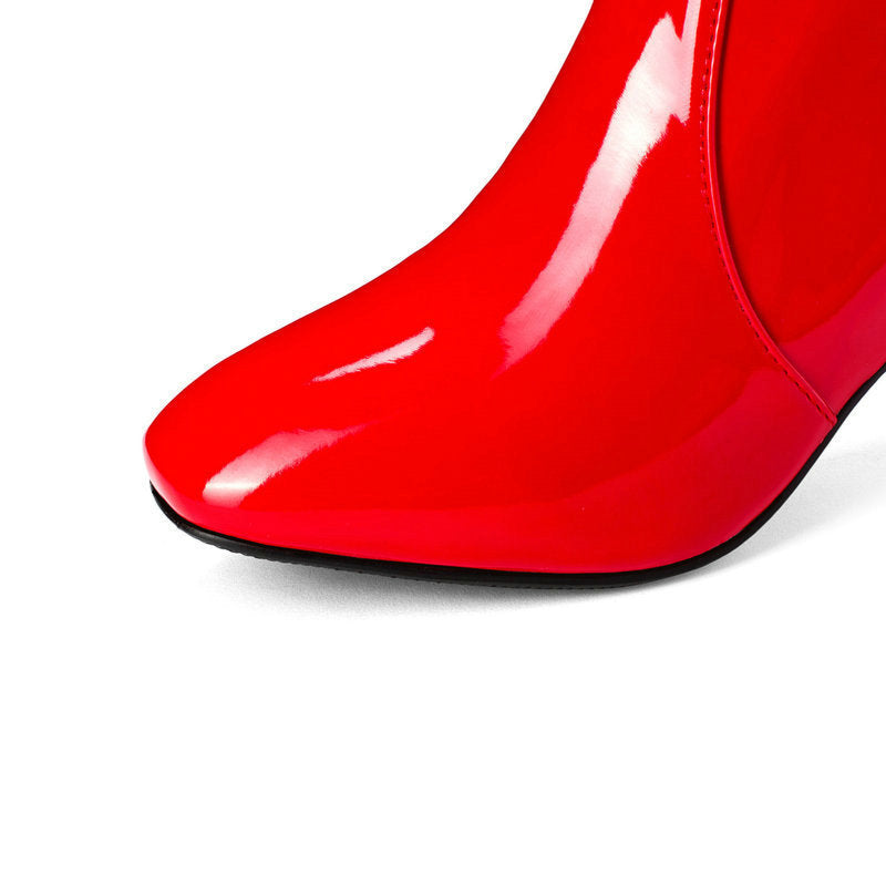 Maxime | Bottes élégantes en cuir verni