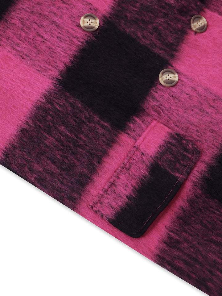 Aline | manteau long à carreaux pour femmes