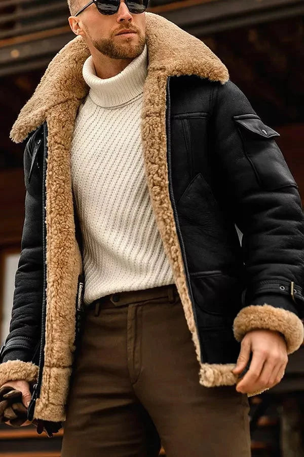 Olivier | Veste en cuir aviateur pilote