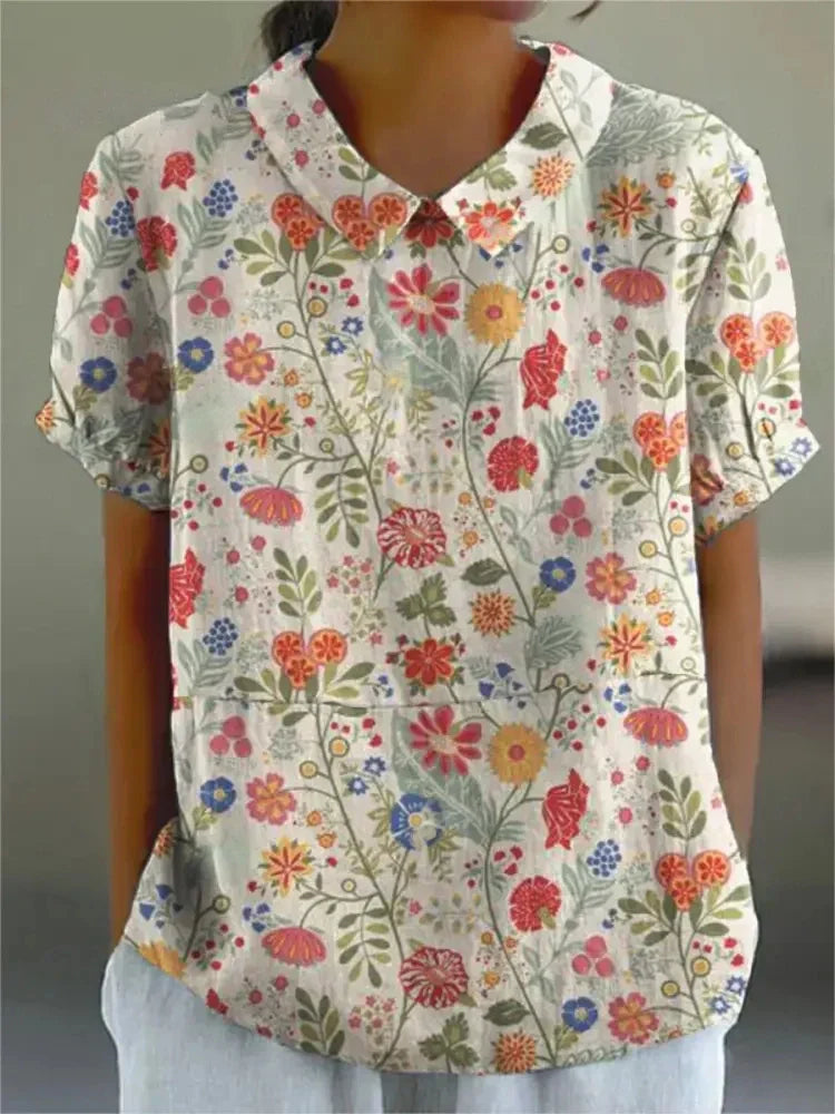Diane | Blouse élégante à motif floral pour femmes