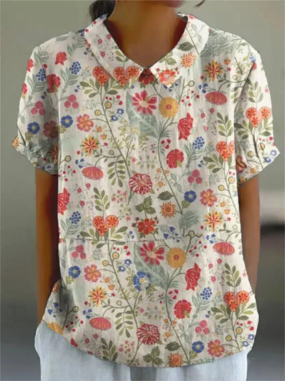 Diane | Blouse élégante à motif floral pour femmes