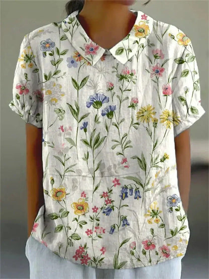 Diane | Blouse élégante à motif floral pour femmes