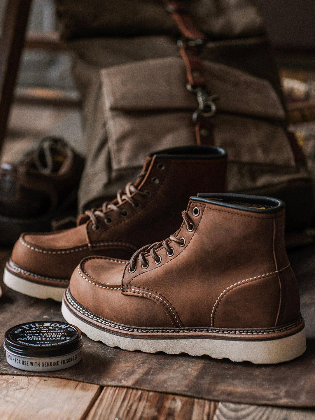Mike | Bottes en cuir à bout mocassin pour hommes